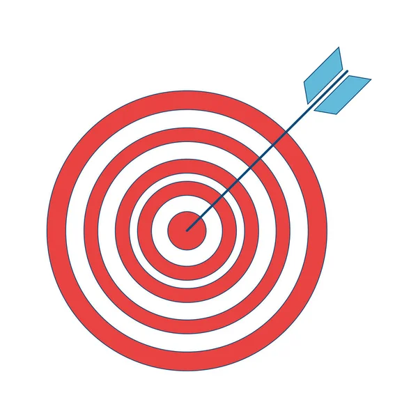 目标与孤立的箭头图标 — 图库矢量图片