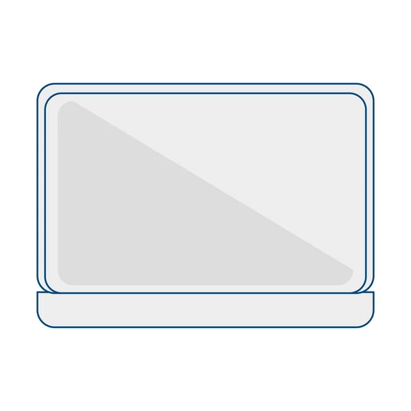 Computer laptop isolated icon — Stock Vector