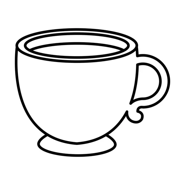 Kaffe kopp isolerade ikonen — Stock vektor