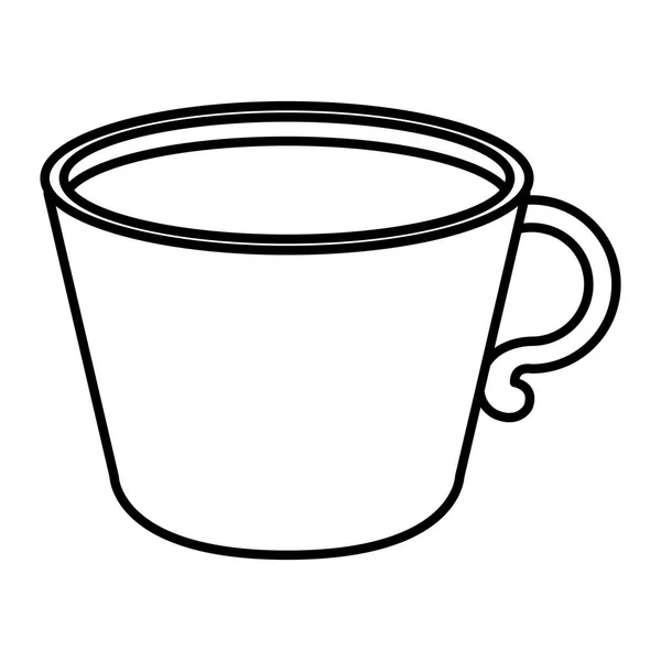 Tasse de café icône isolée — Image vectorielle