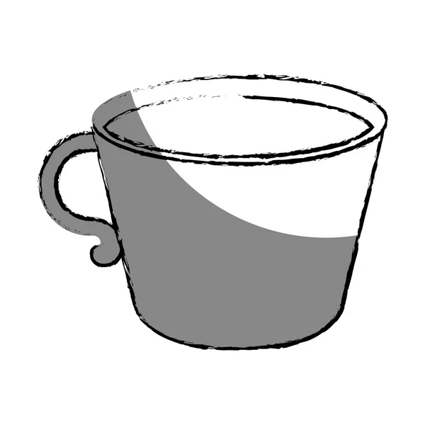 Koffie beker geïsoleerde pictogram — Stockvector