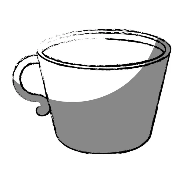 Taza de café icono aislado — Vector de stock