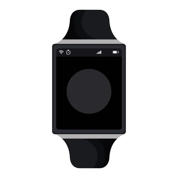 Tempo smartwatch atch icona isolata — Vettoriale Stock