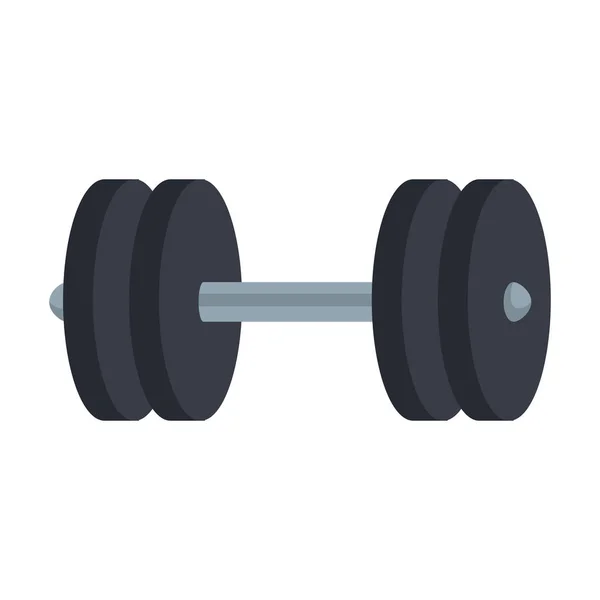 Gewichtheffen dumbell pictogram — Stockvector