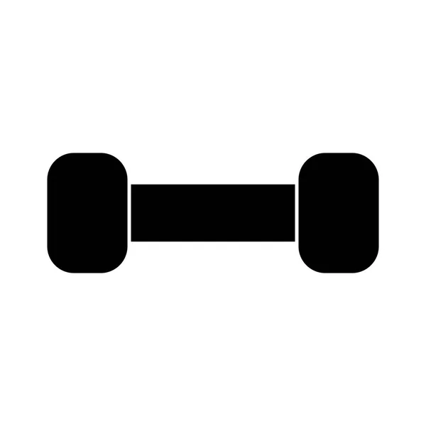 Levantamiento de pesas dumbell icono — Vector de stock