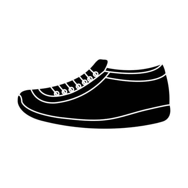 Koşu ayakkabıları izole simgesi — Stok Vektör