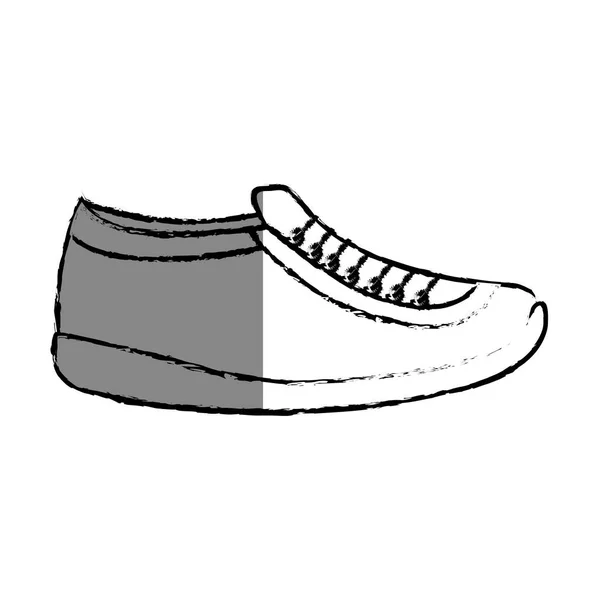 Ikona na białym tle buty do biegania — Wektor stockowy