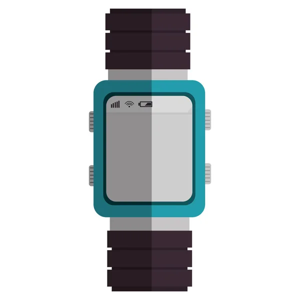 Idő smartwatch atch elszigetelt ikon — Stock Vector