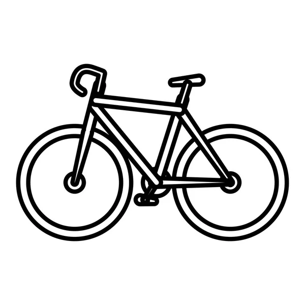 Fiets voertuig geïsoleerde pictogram — Stockvector