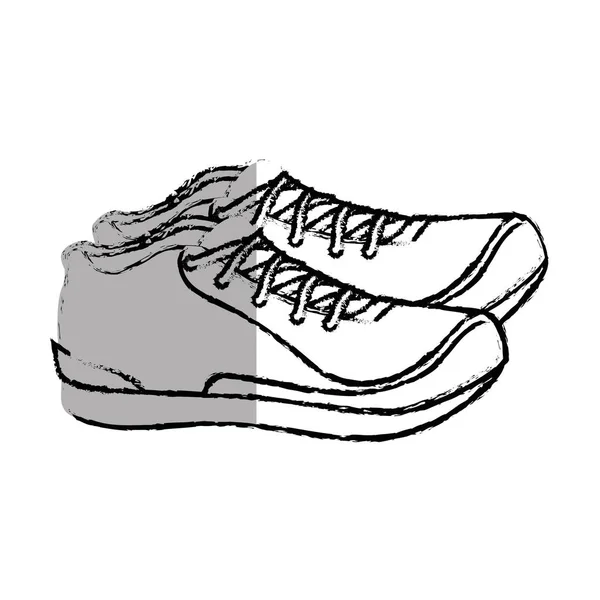 Zapatillas aisladas icono — Vector de stock