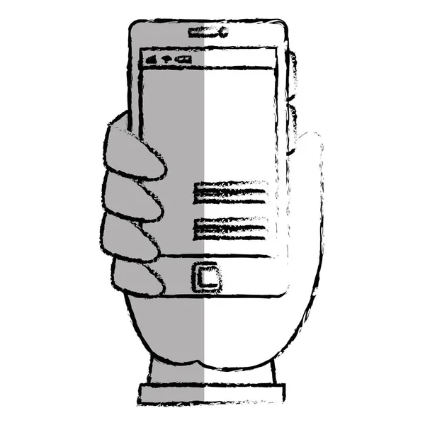 Изолированный значок устройства смартфона — стоковый вектор