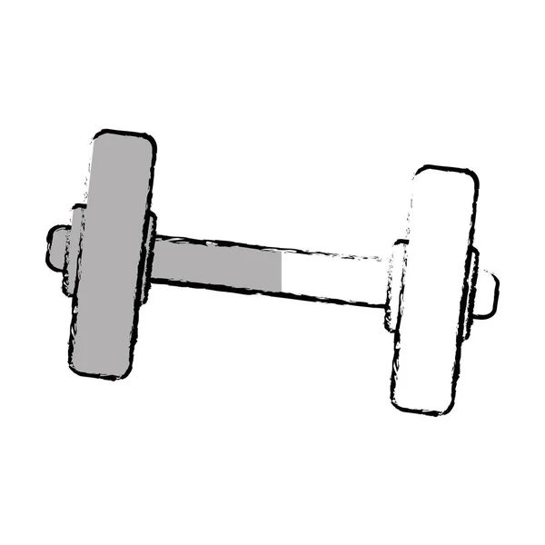 Levantamiento de pesas dumbell icono — Archivo Imágenes Vectoriales