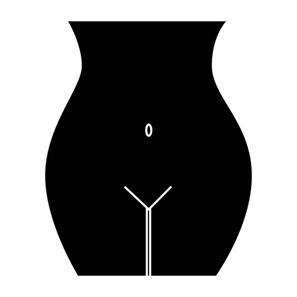 Значок фігури жінки тіла — стоковий вектор