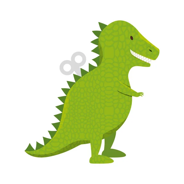 T-rex dinosaur toy icon — Stock Vector