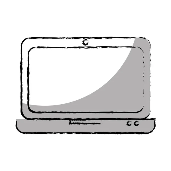 Комп'ютерний ноутбук ізольована піктограма — стоковий вектор