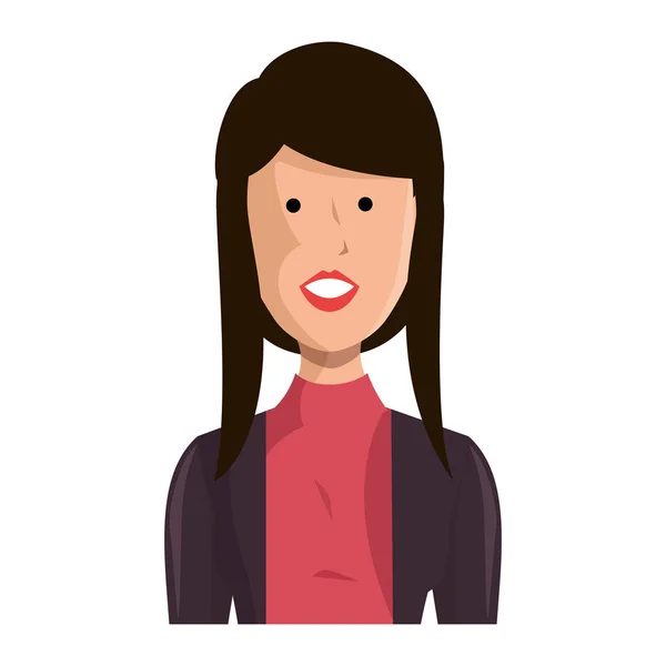 Young woman avatar character — Stock Vector