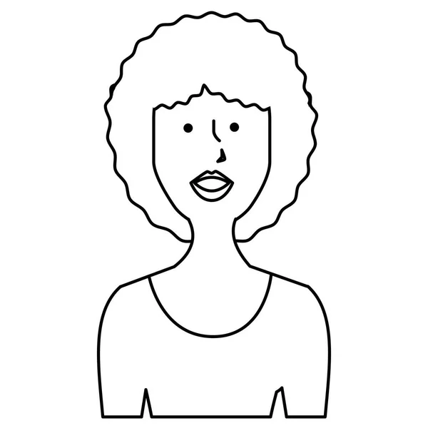 Genç kadın avatar karakter — Stok Vektör