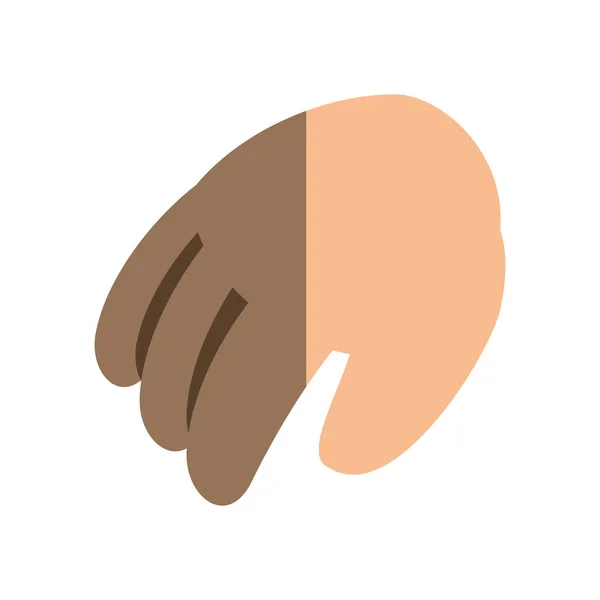 Рука людини ізольована іконка — стоковий вектор