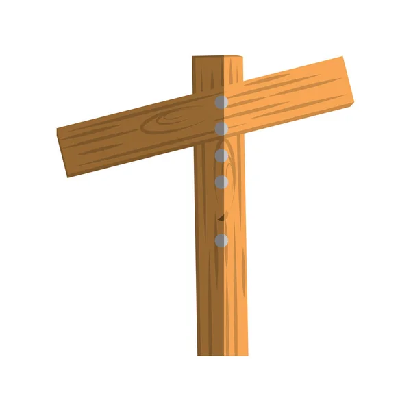 Forma de etiqueta de madera icono — Vector de stock