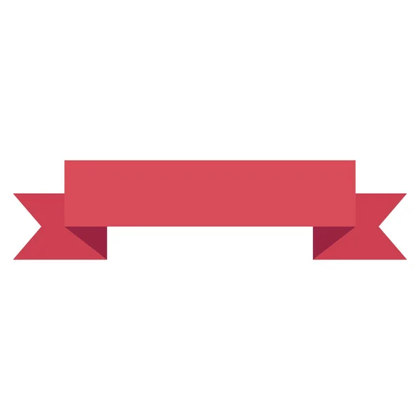 Ribbon decorative frame icon — Stock Vector