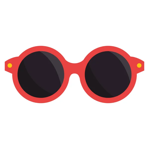 Sunglasses summer isolated icon — Stock Vector