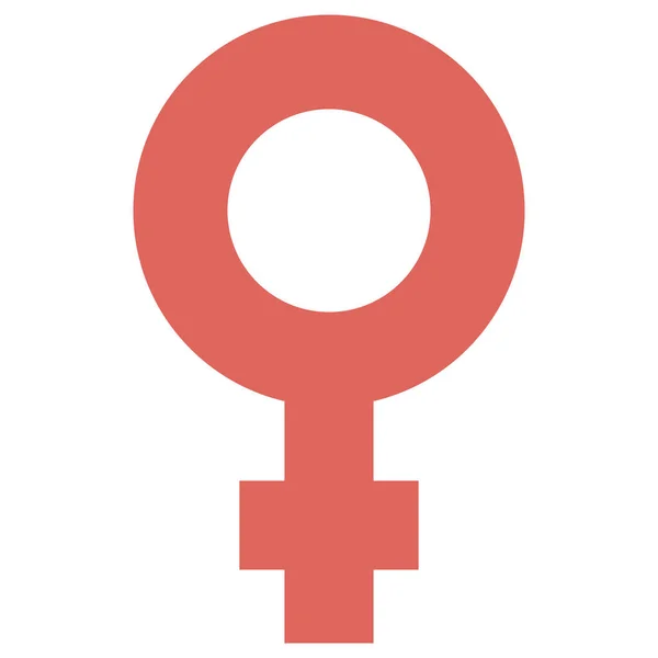 Изолированный символ женского символа — стоковый вектор