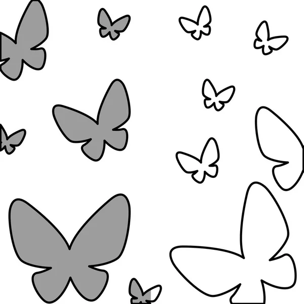 Изолированная иконка бабочек — стоковый вектор