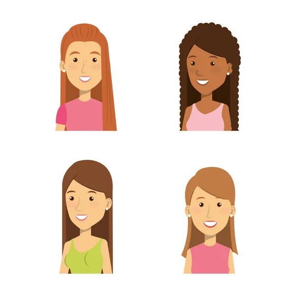 Young people style characters — Stock Vector