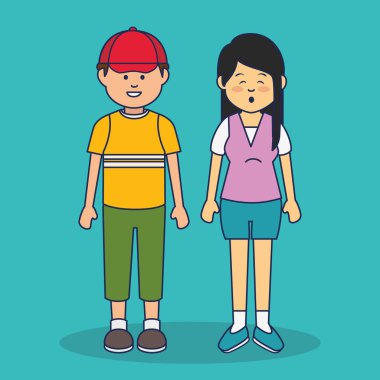 genç insanların etnik karakterler