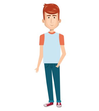 genç adam avatar karakter