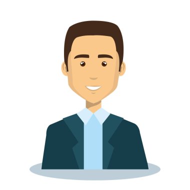 işadamı avatar karakter simgesi