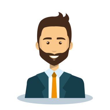 işadamı avatar karakter simgesi