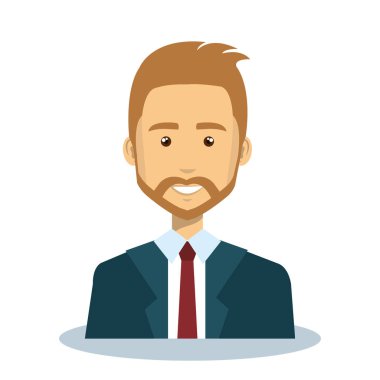 işadamı avatar karakter simgesi