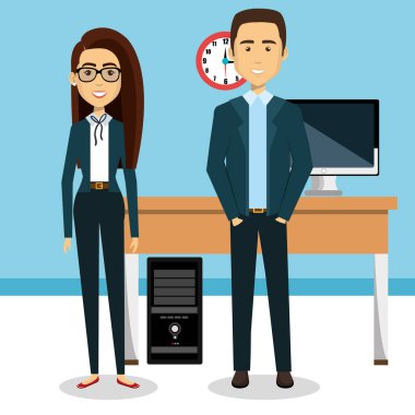 iş adamları office avatarlar karakter simgesi