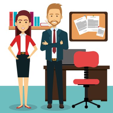 iş adamları office avatarlar karakter simgesi