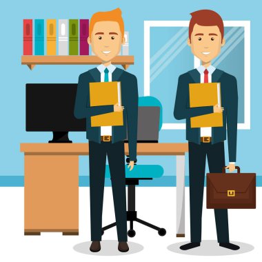 iş adamları office avatarlar karakter simgesi