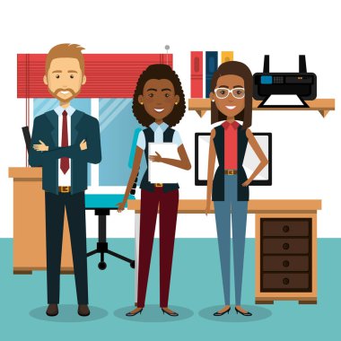 iş adamları office avatarlar karakter simgesi