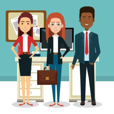 iş adamları office avatarlar karakter simgesi