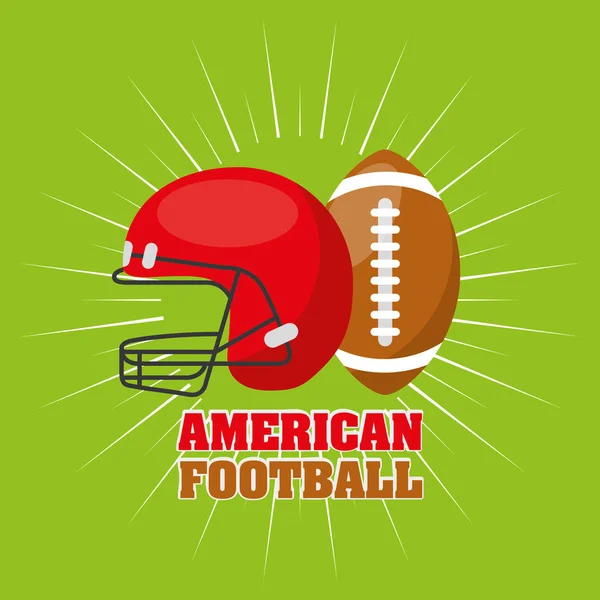 American football sport emblem icon — Stock Vector