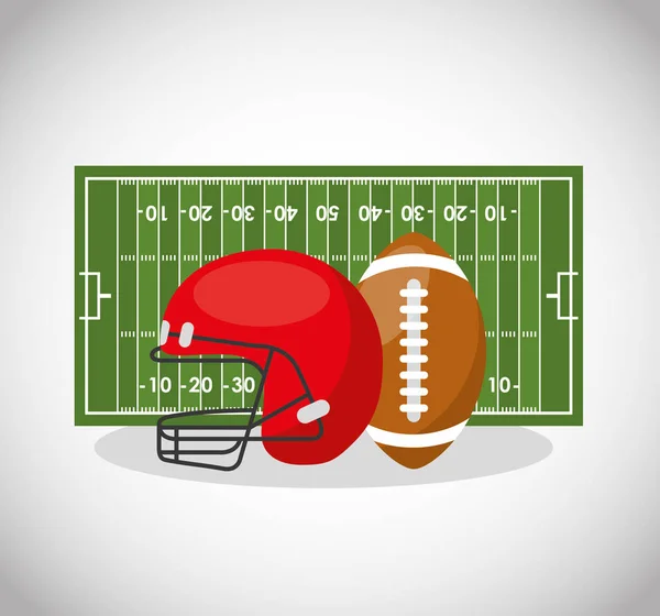Icône de l'emblème du football américain — Image vectorielle