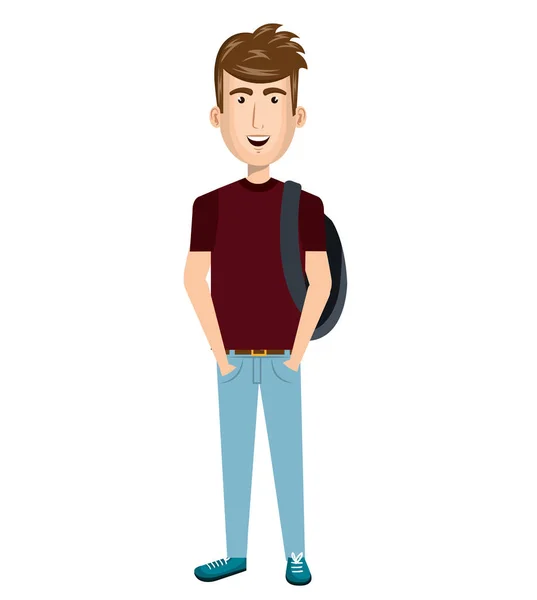 Jovem avatar personagem Vetor De Stock