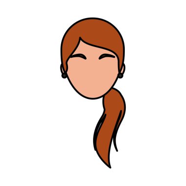 baş kadın karakter simgesi