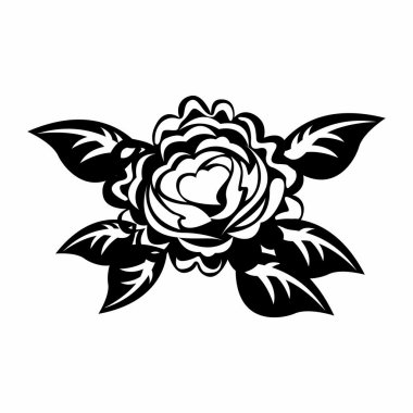 Sevimli çiçek dekoratif simgesi