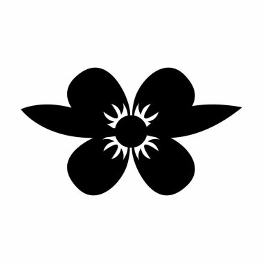 Sevimli çiçek dekoratif simgesi