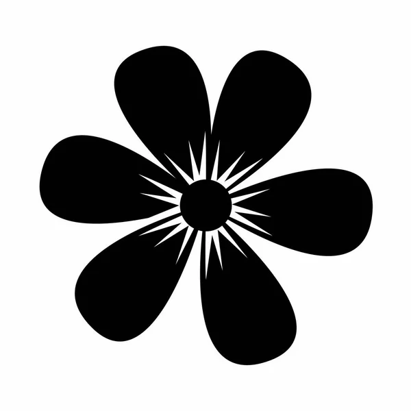 Söt blomma dekorativa ikonen — Stock vektor