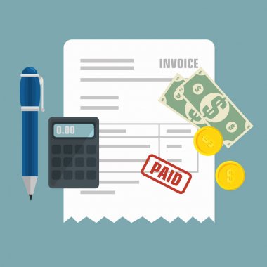 fatura ödeme kavramı izole simgesi