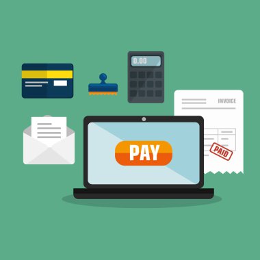 fatura ödeme kavramı izole simgesi