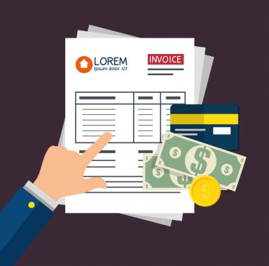 fatura ödeme kavramı izole simgesi