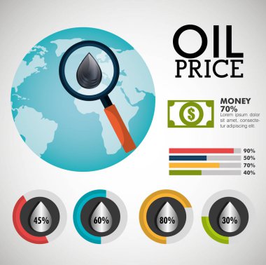 petrol fiyatları infographics simgesi