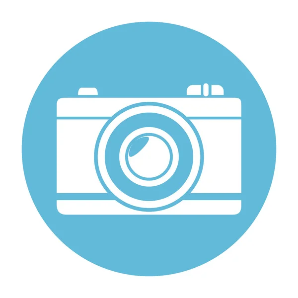 Camera photographic isolated icon — Stock Vector